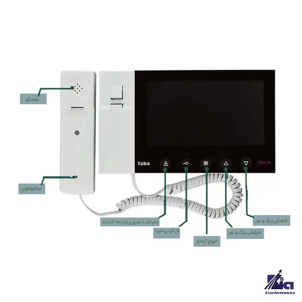 گوشی آیفون تصویری تابا مدل TVD-5-70 
