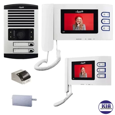 پکیج آیفون تصویری 2 واحدی مدل 797pro الکتروپیک - باحافظه