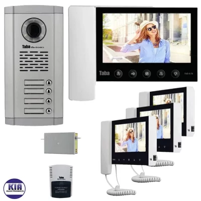 پکیج آیفون تصویری چهار واحدی تابا مدل 5.70
