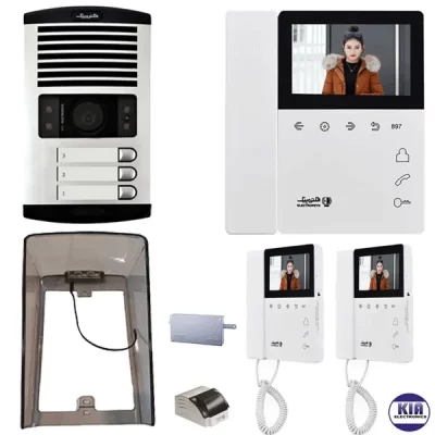 پکیج آیفون تصویری 3 واحدی الکتروپیک مدل 897pro و بارانگیر