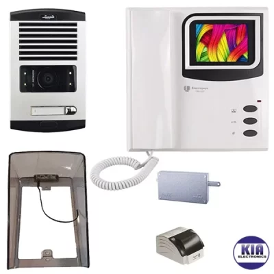 پکیج آیفون تصویری یک واحدی مدل 1286 و بارانگیر