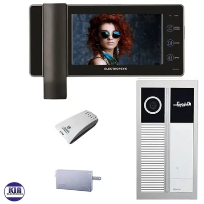 پکیج آیفون تصویری یک واحدی رندا و گوشی 1294 مشکی الکتروپیک