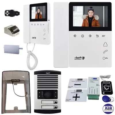 آیفون تصویری 2 واحدی الکتروپیک مدل 897pro با ماژول و بارانگیر 