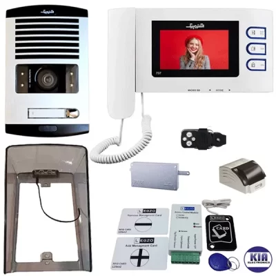 پکیج آیفون تصویری 1 واحدی 797 پرو الکتروپیک و ماژول ریموت دار