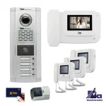 پکیج آیفون تصویری چهار واحدی تابا TVD-1043I با پنل کارتی