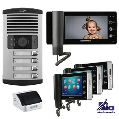 : پکیج چهار واحدی آیفون تصویری الکتروپیک 1294PRO