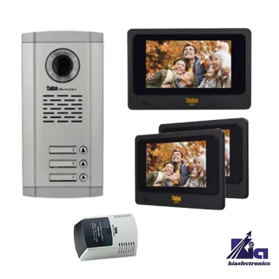 پکیج آیفون تصویری سه واحدی تابا TVD-4070 با پنل 1860