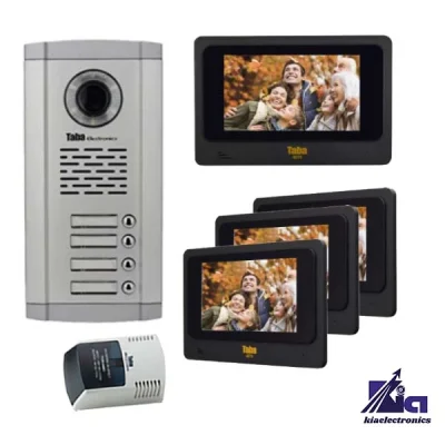 پکیج آیفون تصویری چهار واحدی تابا TVD-4070 با پنل 1860