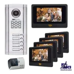 پکیج آیفون تصویری پنج واحدی تابا TVD-4070 با پنل 1860