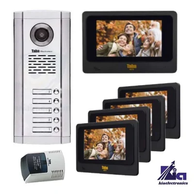 پکیج آیفون تصویری پنج واحدی تابا TVD-4070 با پنل 1860