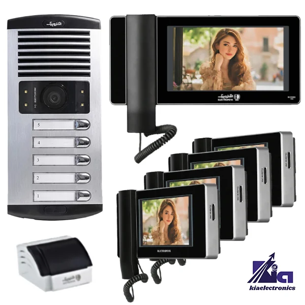 پکیج 996 مشکی و 1086 - 05 پکیج پنج واحدی آیفون تصویری الکتروپیک 996 مشکی