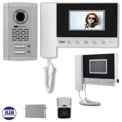 پکیج آیفون تصویری 2 واحدی تابا مدل TVD-5-43 و پنل سهند