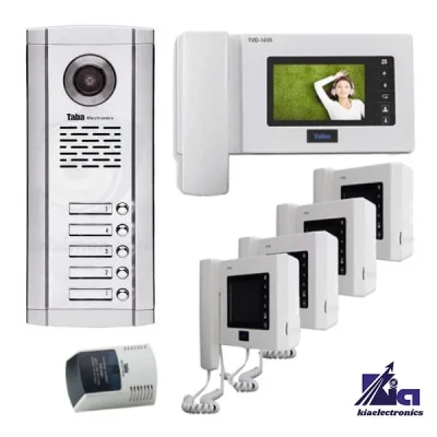 : پکیج آیفون تصویری پنج واحدی تابا TVD-1035