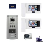 پکیج آیفون تصویری دو واحدی تابا TVD-1035 با پنل کارتی