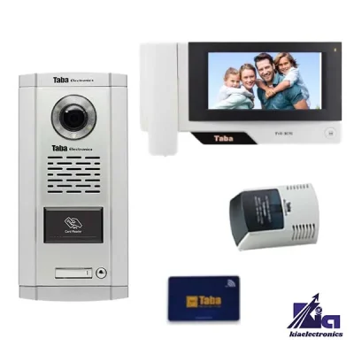 پکیج آیفون تصویری یک واحدی تابا TVD-3070 با پنل کارتی