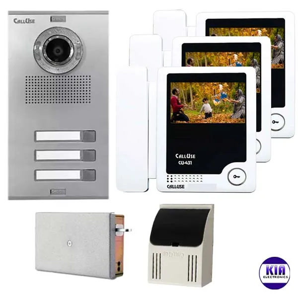 پکیج 3 واحدی آیفون تصویری کالیوز مدل AZ431