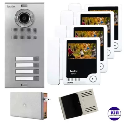 پکیج 4 واحدی آیفون تصویری کالیوز مدل AZ431