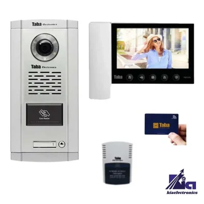 پکیج آیفون تصویری کارتی یک واحدی تابا TVD-5-70 و پنل 1860 CR