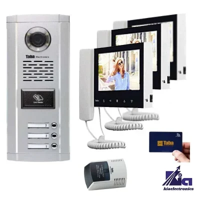 پکیج آیفون تصویری کارتی سه واحدی تابا TVD-5-70