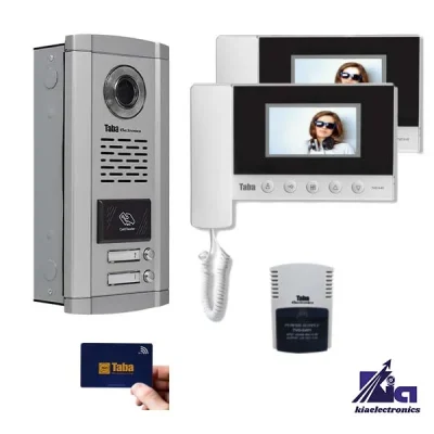 پکیج آیفون تصویری کارتی دو واحدی تابا TVD-5-43 و پنل 1860 CR