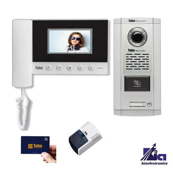 عنوان محصول: پکیج آیفون تصویری کارتی یک واحدی تابا مدل TVD-5-43 و پنل 1860 CR