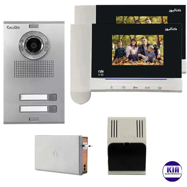 پکیج 2 واحدی آیفون تصویری کالیوز مدل S43