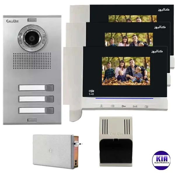 پکیج 3 واحدی آیفون تصویری کالیوز مدل S43