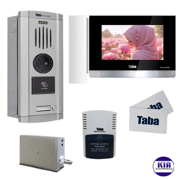 پکیج آیفون تصویری یک واحدی تابا مدل 1070 با پنل سهند کارتی