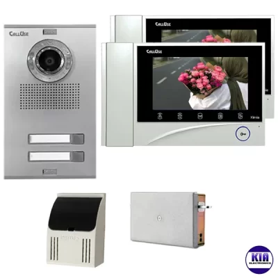 پکیج 2 واحدی آیفون تصویری مدل K73 با پنل نفیس