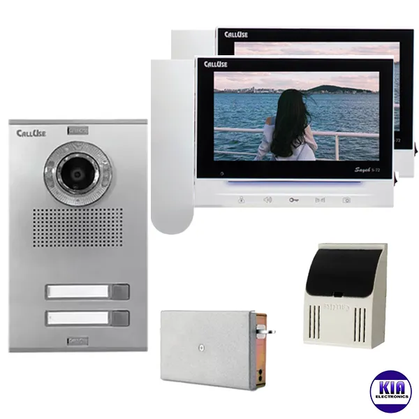 پکیج 2 واحدی آیفون تصویری مدل s72 سایه