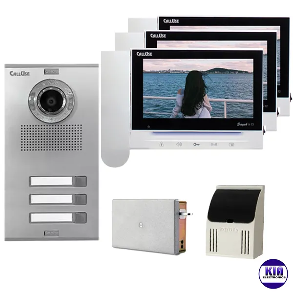 پکیج 3 واحدی آیفون تصویری مدل s72 سایه