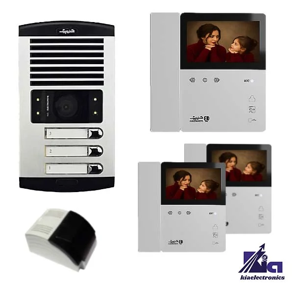 پکیج 897 پرو با پنل 1086 - 03 پکیج سه واحدی آیفون تصویری الکتروپیک 897PRO با پنل 1086