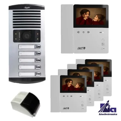پکیج پنج واحدی آیفون تصویری الکتروپیک 897PRO با پنل 1086