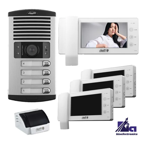 پکیج چهار واحدی آیفون تصویری الکتروپیک 1294ECO
