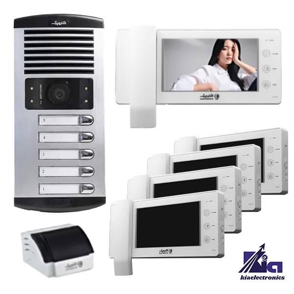 پکیج 1294 اکو و 1086 سفید- 05 پکیج پنج واحدی آیفون تصویری الکتروپیک 1294ECO