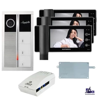 پکیج 3 واحدی 1294 ECO مشکی الکتروپیک و پنل لمسی رندا