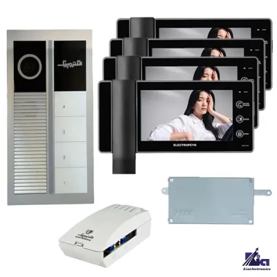پکیج 4 واحدی 1294 ECO مشکی الکتروپیک و پنل لمسی رندا