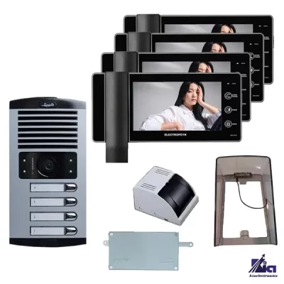 پکیج 4 واحدی 1294 ECO مشکی الکتروپیک همراه با بارانگیر