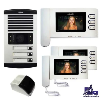 پکیج سه واحدی آیفون تصویری الکتروپیک 797 ECO و پنل 1086