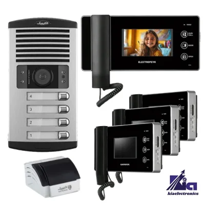 پکیج چهار واحدی آیفون تصویری الکتروپیک PRO-1096
