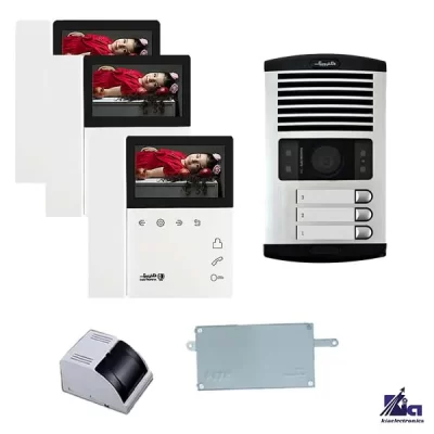 پکیج آیفون تصویری 3 واحدی مدل 897ECO الکتروپیک - بدون حافظه