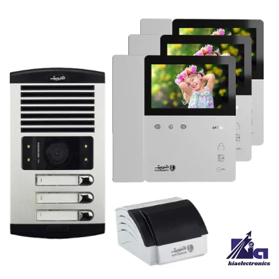 پکیج سه واحدی آیفون تصویری الکتروپیک 897eco با پنل 1086