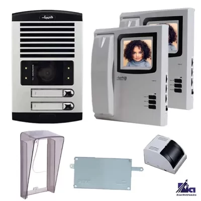 آیفون تصویری 2 واحدی الکتروپیک مدل 1286-V2 با بارانگیر