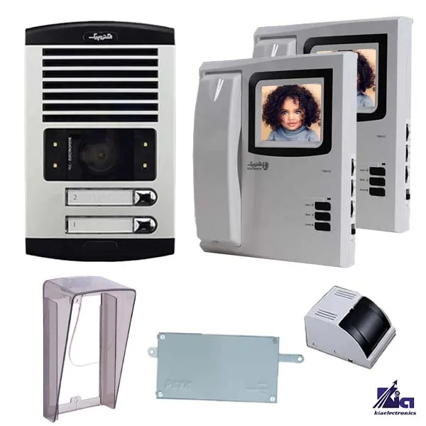 آیفون تصویری 2 واحدی الکتروپیک مدل 1286-V2 با بارانگیر