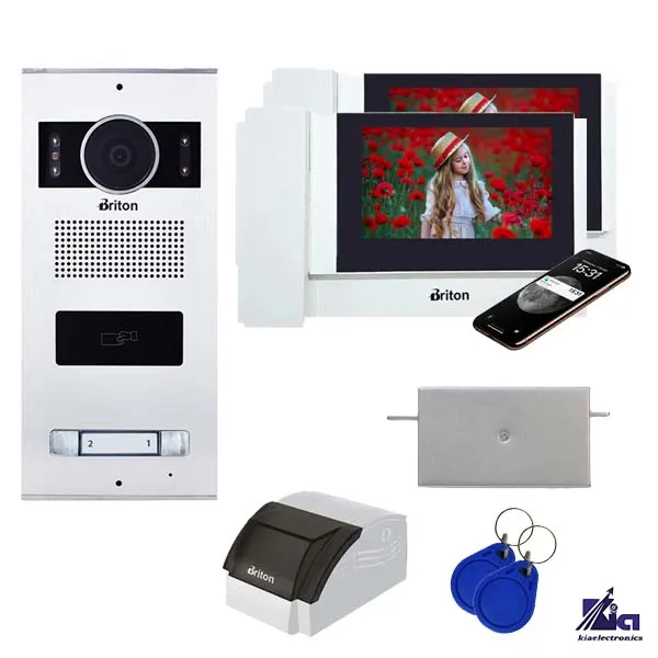 پکیج آیفون تصویری دو طبقه برایتون مدل 7040-WIFI با پنل کارتی