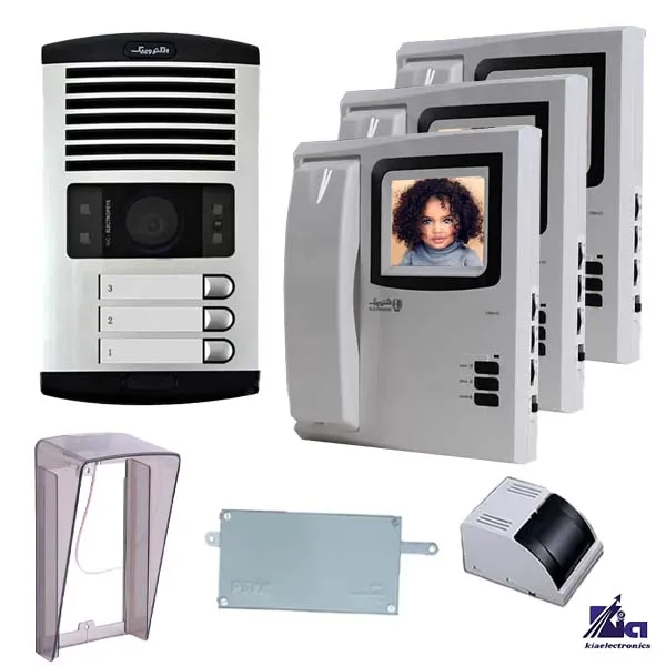 آیفون تصویری 3 واحدی الکتروپیک مدل 1286-V2 با بارانگیر