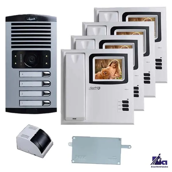 پکیج آیفون تصویری 4 واحدی الکتروپیک مدل 1286-V2