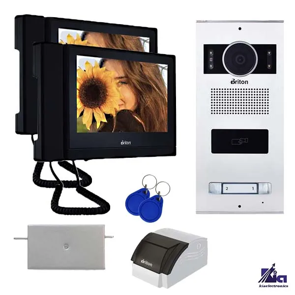 پکیج آیفون تصویری دو واحدی برایتون مدل 1050 با پنل کارتی