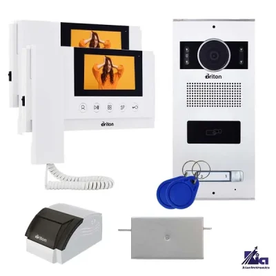 پکیج آیفون تصویری دو واحدی برایتون مدل 4330 با پنل کارتی