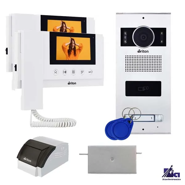 پکیج آیفون تصویری دو واحدی برایتون مدل 4330 با پنل کارتی